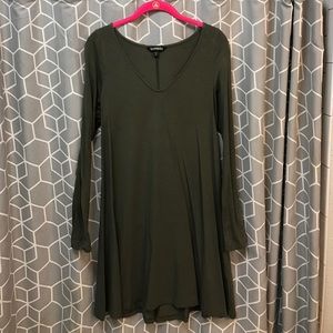 Olive Green Express Dress