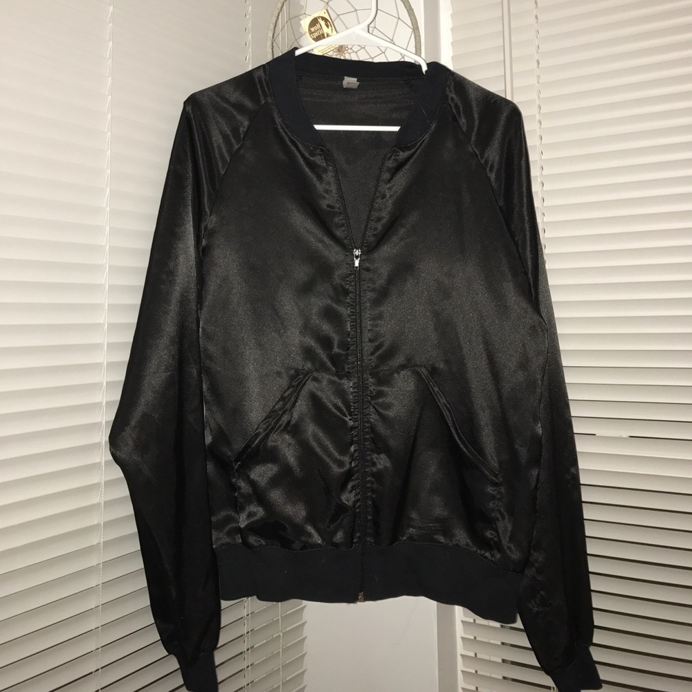 Sleek black light jacket