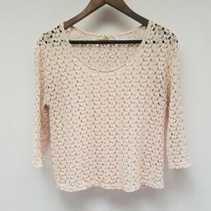 UO Staring at Stars Crochet Crop Top