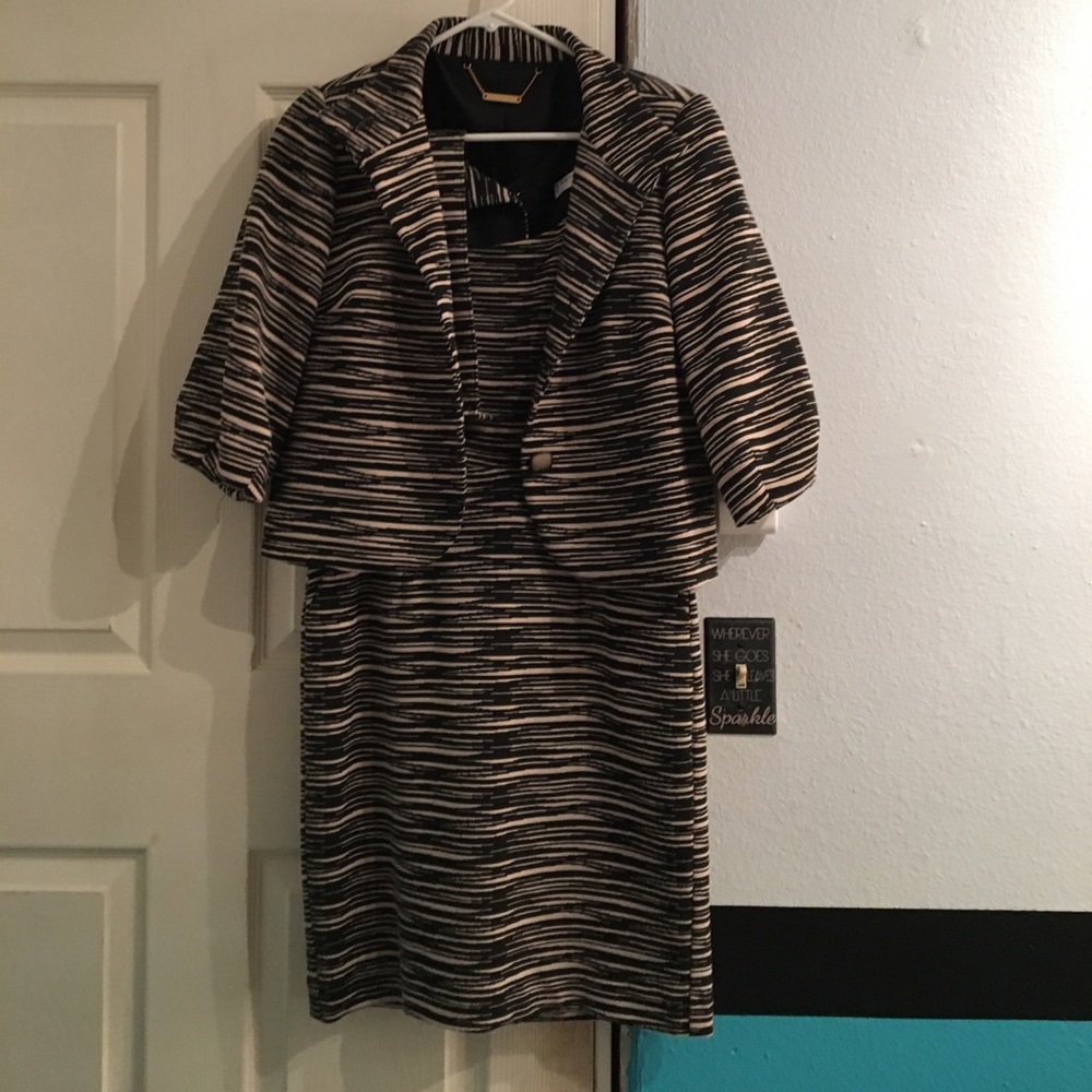 Trina Turk dress and blazer