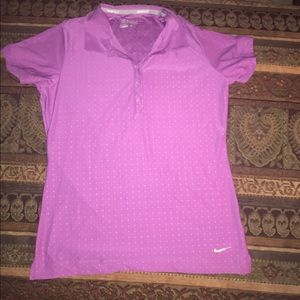 Women's Purple Nike Golf Polo
