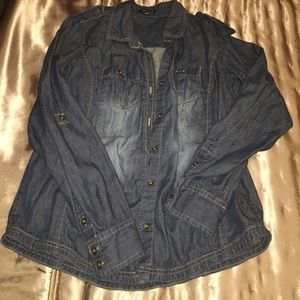 Denim Long Sleeve Shirt
