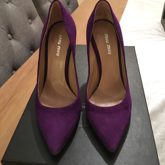 Miu Miu Shoes - Miu Miu purple pumps
