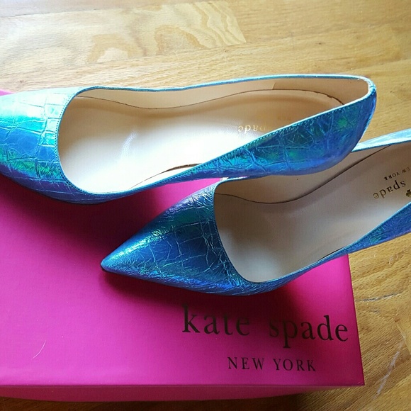 SOLD Kate Spade Licorice Turquoise Blue Hologram 8 - Picture 2 of 7