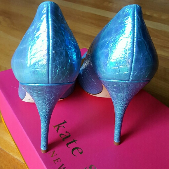 SOLD Kate Spade Licorice Turquoise Blue Hologram 8 - Picture 4 of 7