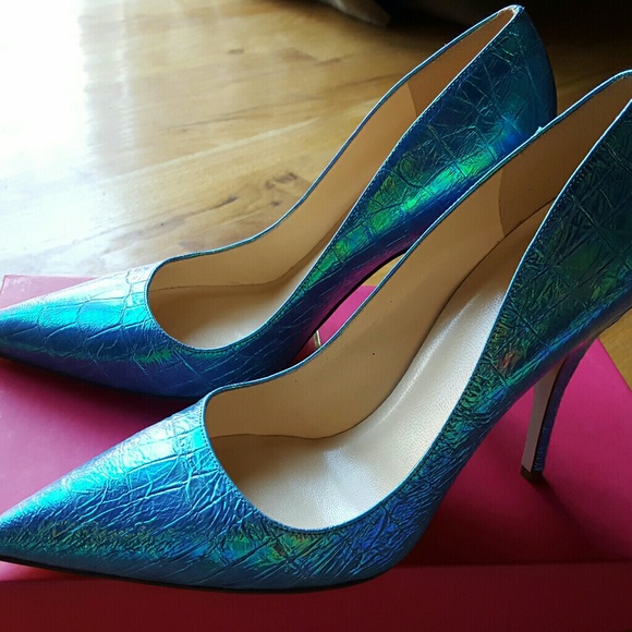 SOLD Kate Spade Licorice Turquoise Blue Hologram 8 - Picture 6 of 7