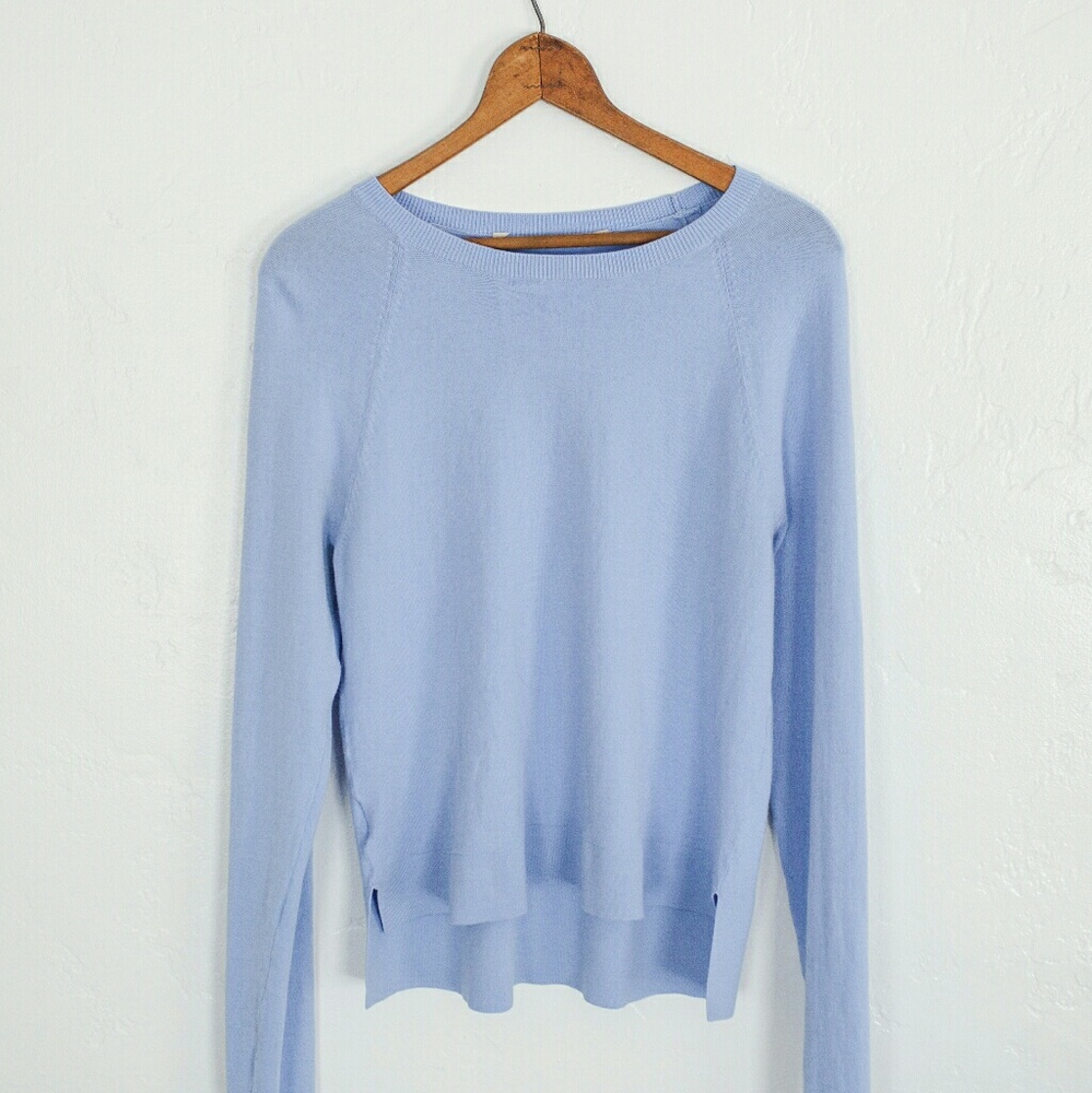 Light Blue Cropped Sweater