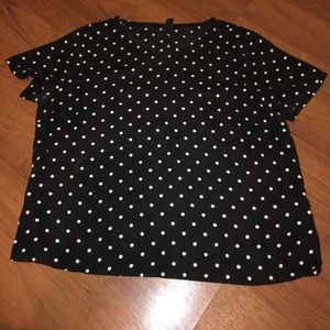 Black & White Polka Dot Forever21 Top