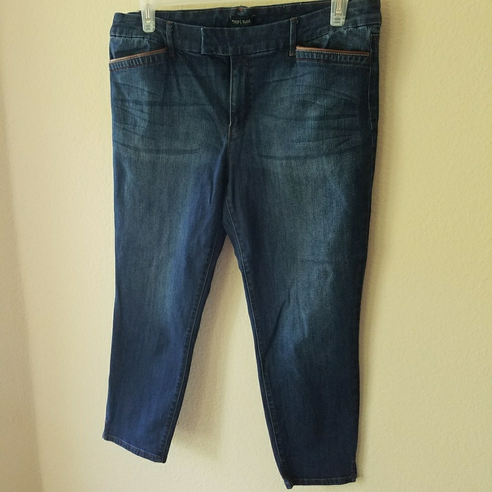 WHBM Cropped Skinny Jeans