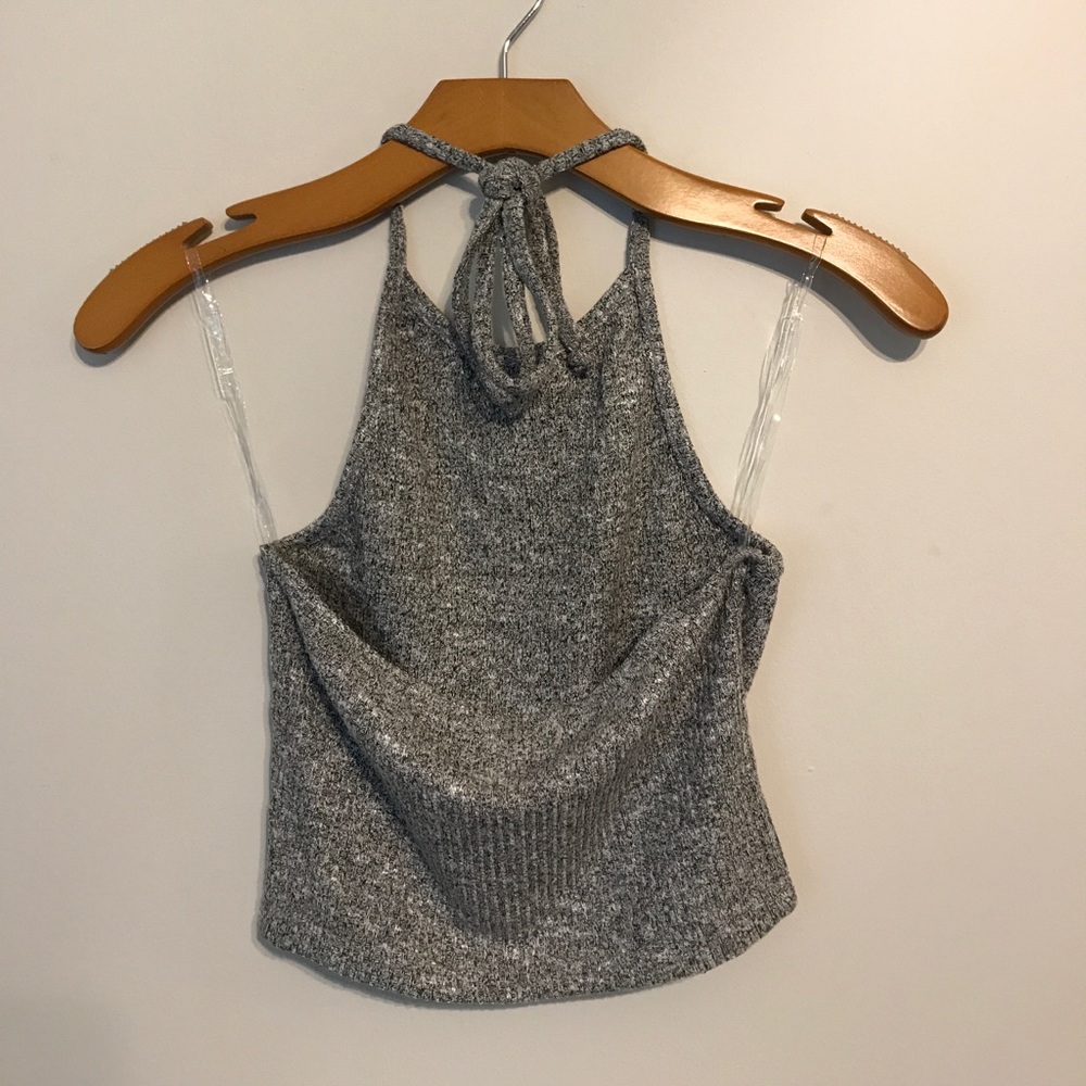 ‘90s-inspired Gray Halter Top - Picture 4 of 5