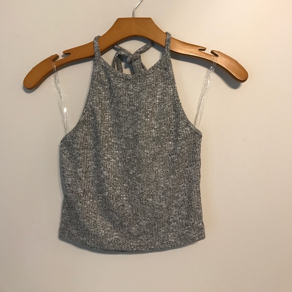 ‘90s-inspired Gray Halter Top - Picture 3 of 5