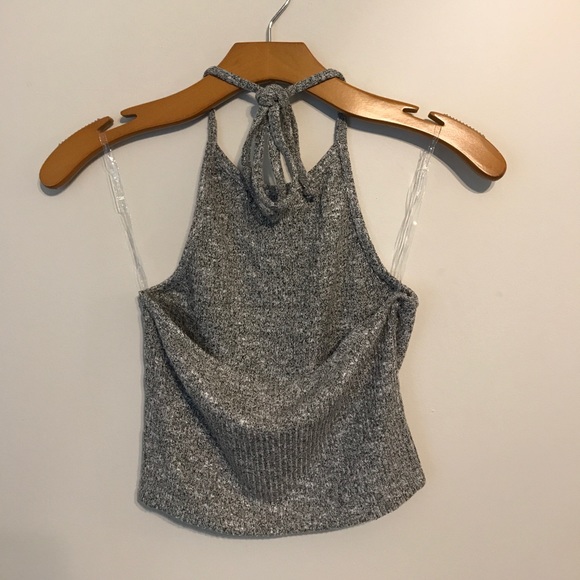 ‘90s-inspired Gray Halter Top - Picture 4 of 5