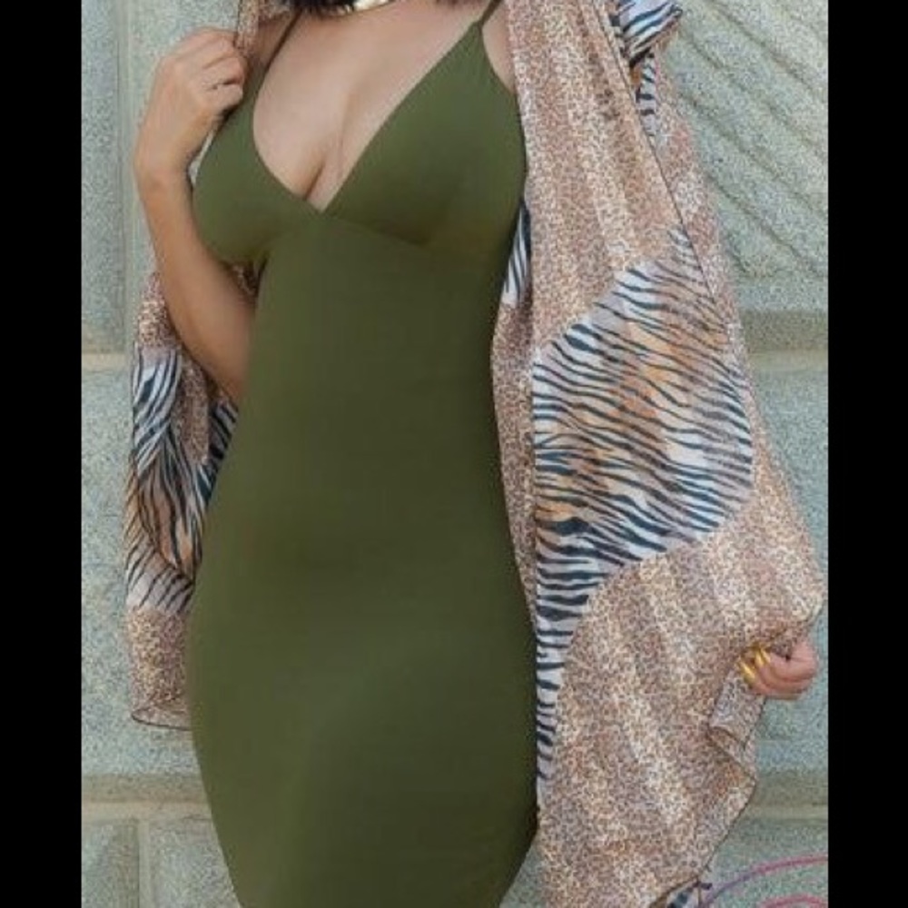 Sexy green Fashion Nova cocktail dress