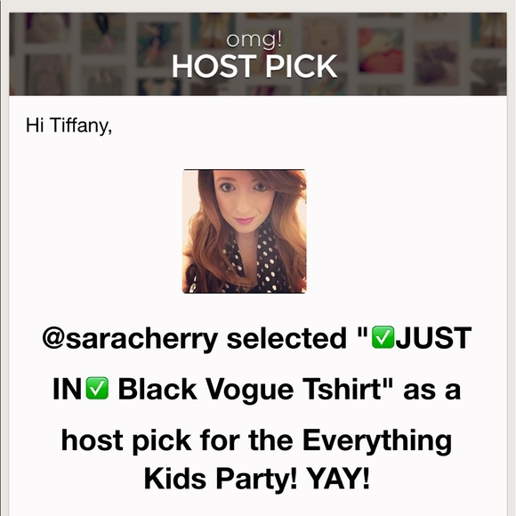 ❌BUNDLED❌ 🎉HP🎉 Black Vogue Tshirt - Picture 4 of 4