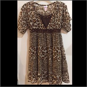 Girls Leopard print dress
