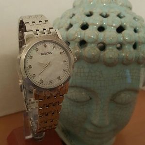 Bulova 96P175 27mm Women's Stainless Steel Watch