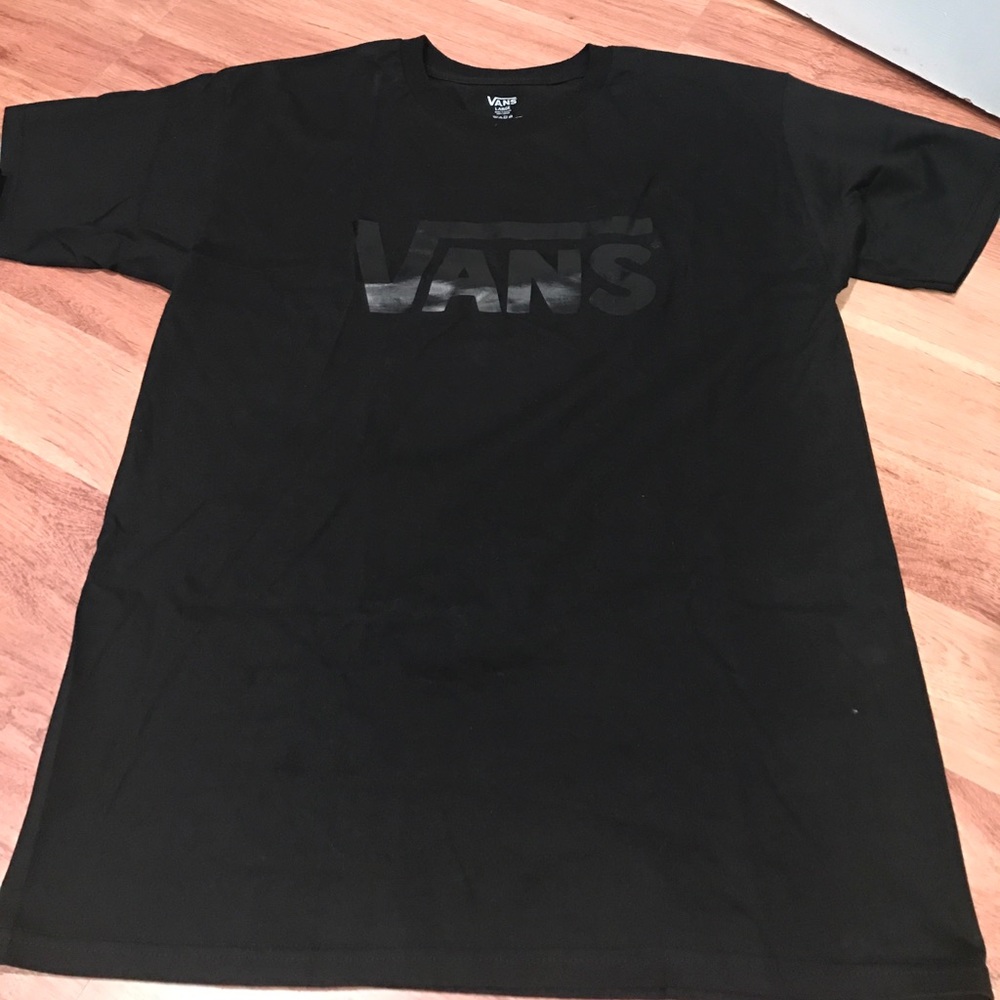 Mens Vans black logo tee shirt. Large.
