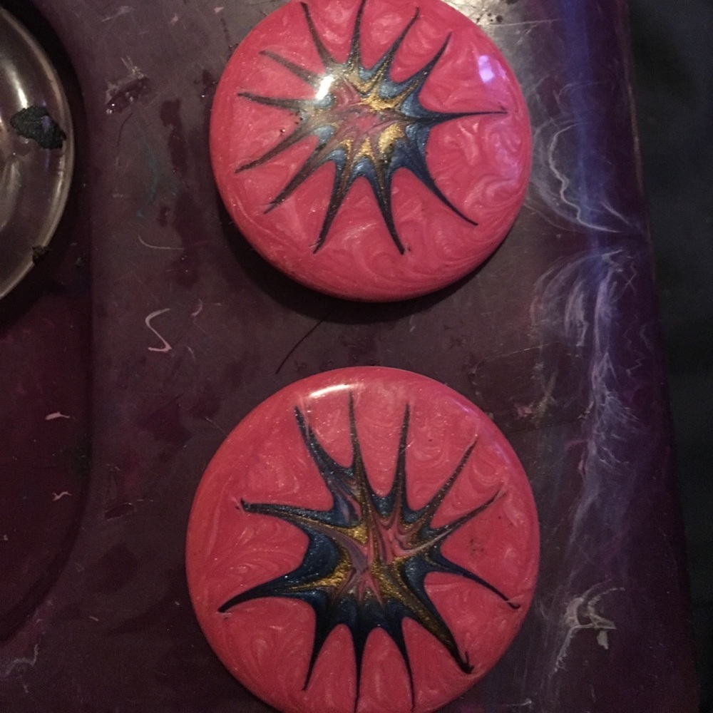 A pair of back in the day earrings