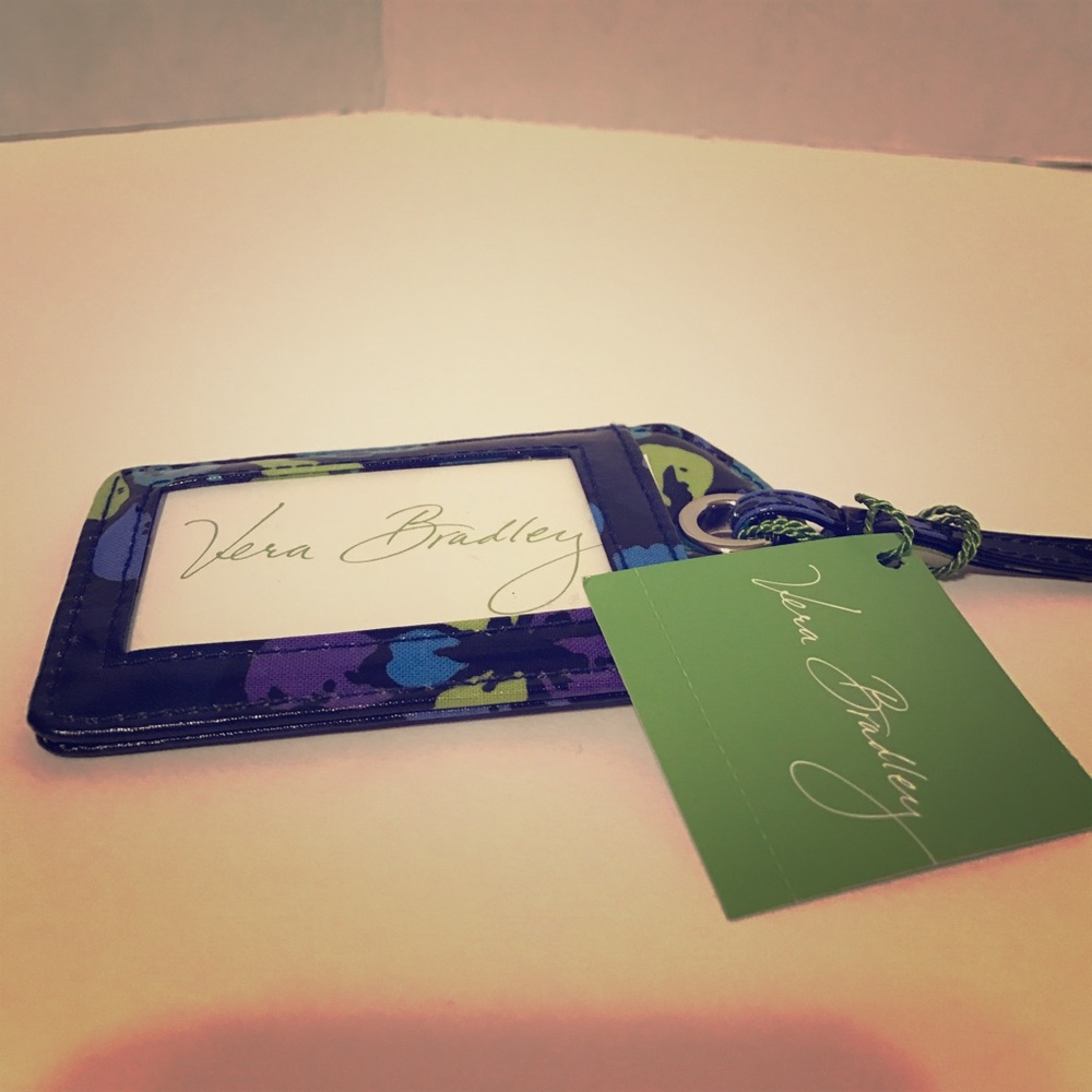 NWT Vera Bradley Luggage Tag in Indigo Pop