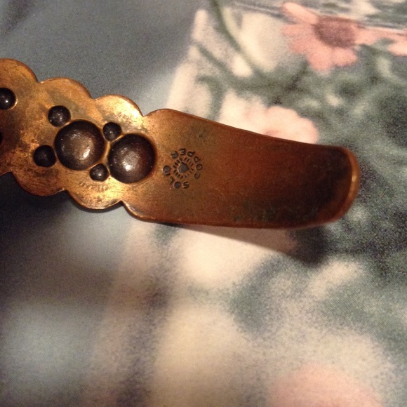 Vintage Solid Cooper Cuff Bracelet - Picture 5 of 8