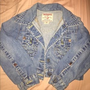 True Religion Jimmy Crop Jean Jacket