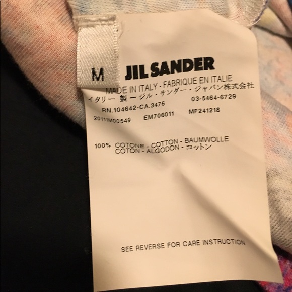 Jil Sander SS11 men's printed t-shirt - Picture 4 of 5