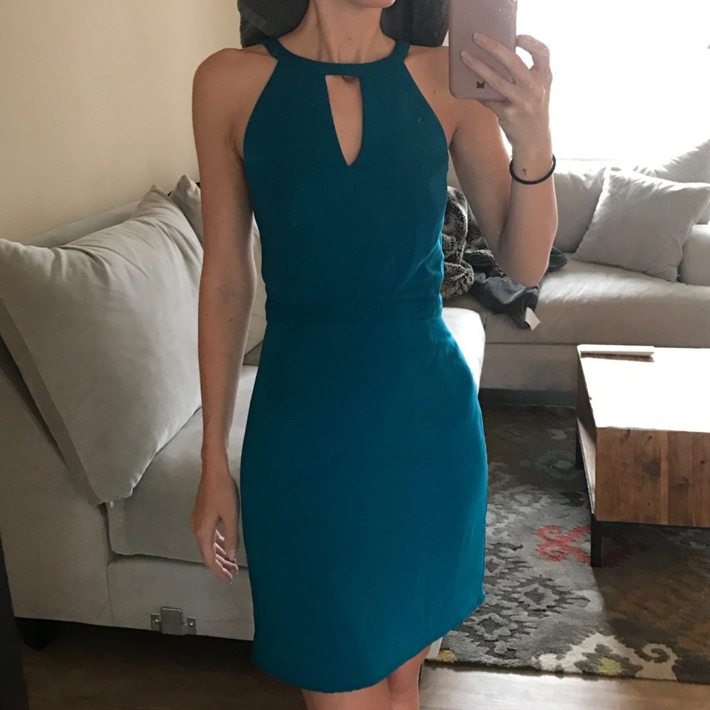 Lovers + Friends turquoise dress *wedding season