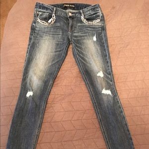 Express bling skinny jean leggings