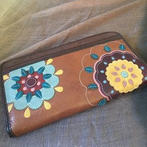 Fossil Zip Clutch Wallet