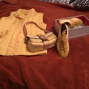 Coach shoe and Purse Donna Karen NY windbreaker