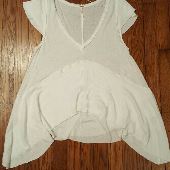 New Free People Mary Anne Layered Tee - Picture 5 of 7