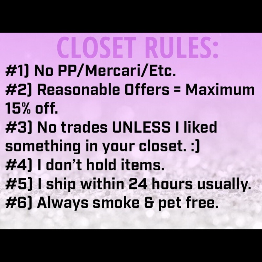 ππCLOSET RULES ππ - Picture 1 of 2