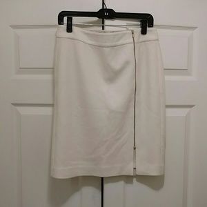 Cream pencil skirt