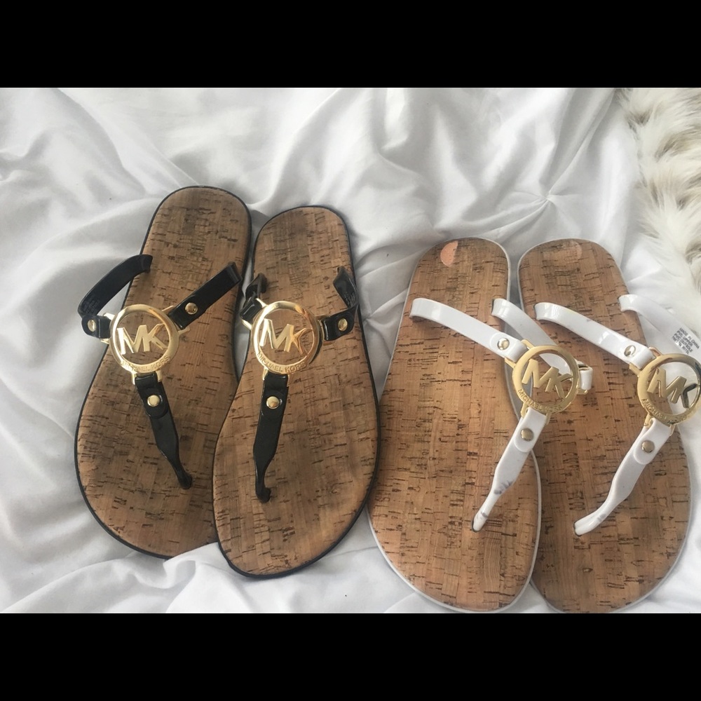 MK Michael Kors jelly sandals ~ hardware ~ size 7
