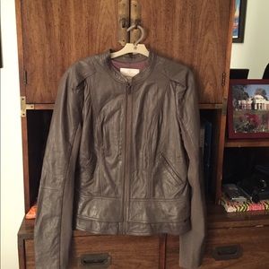 Hinge leather jacket,size L,