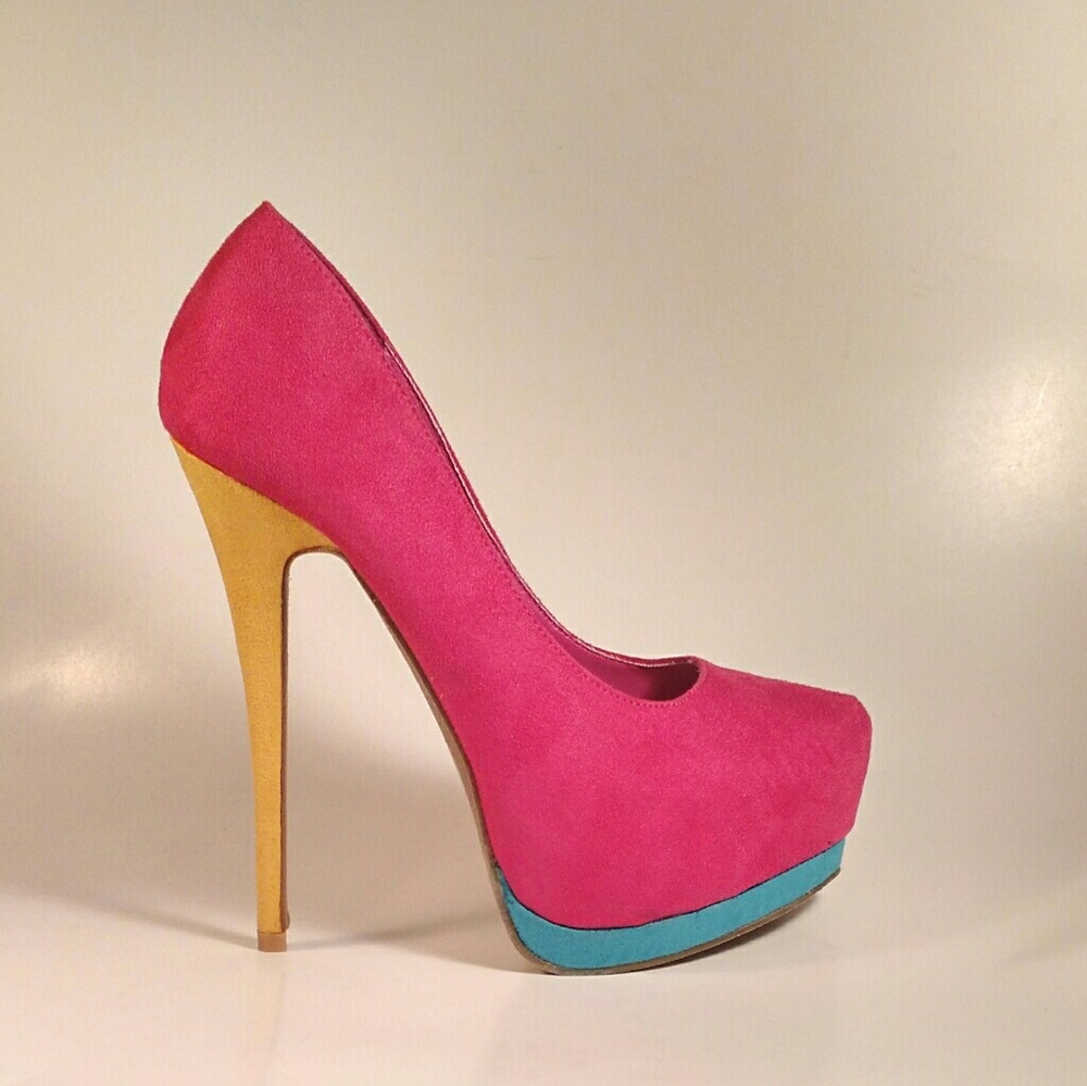 COLOR BLOCK PUMPS(NO OFFERS) - Picture 2 of 5
