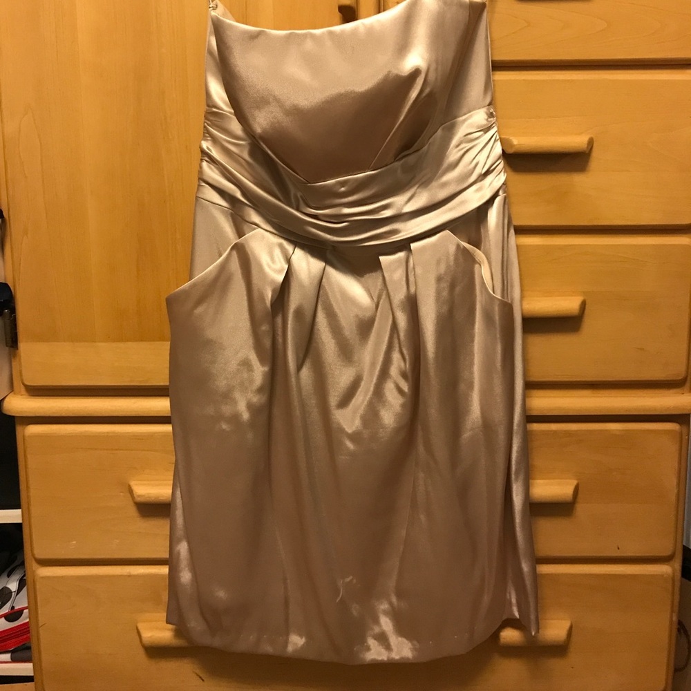David's Bridal Strapless Dress