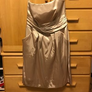 David's Bridal Strapless Dress