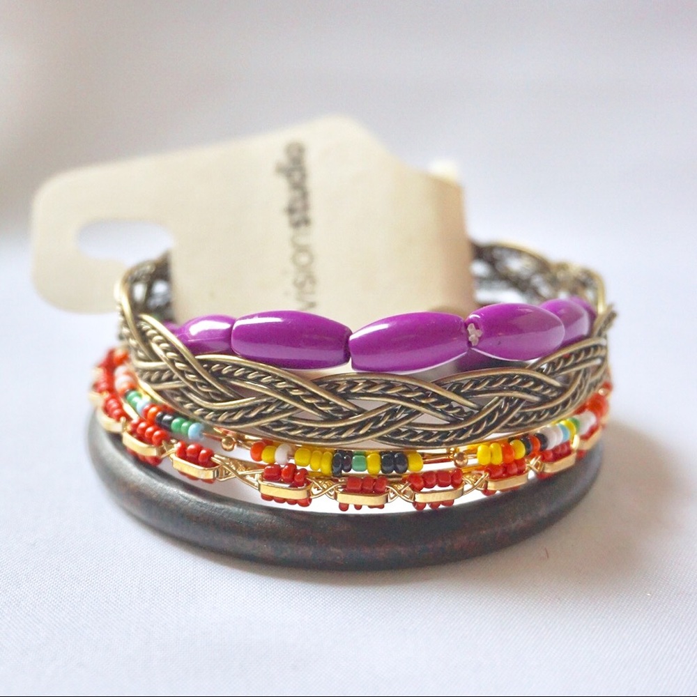 Colorful Bangle Bracelets 5 for $10