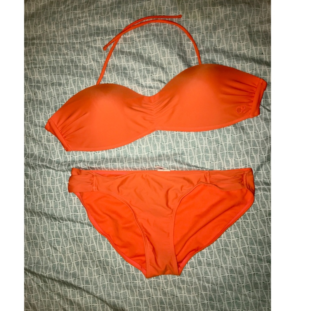 OP bright orange bikini
