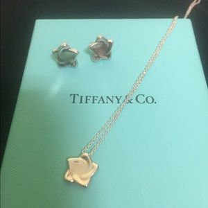 Tiffany star pendant and earrings