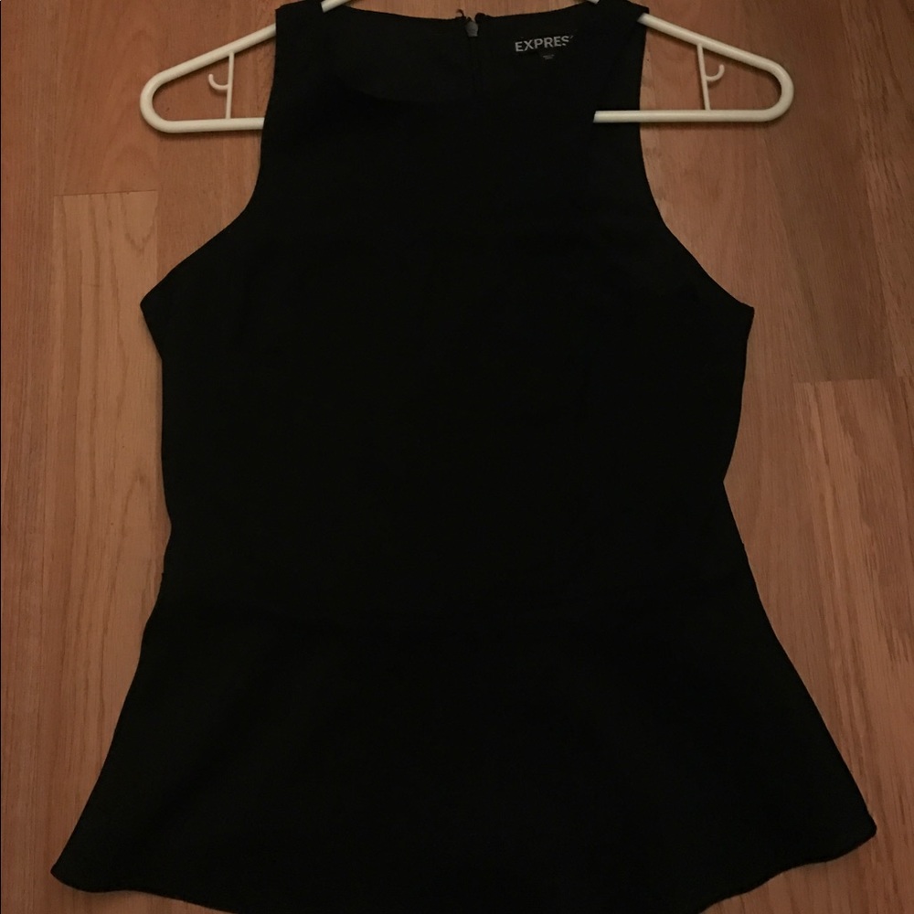 Express black sassy top