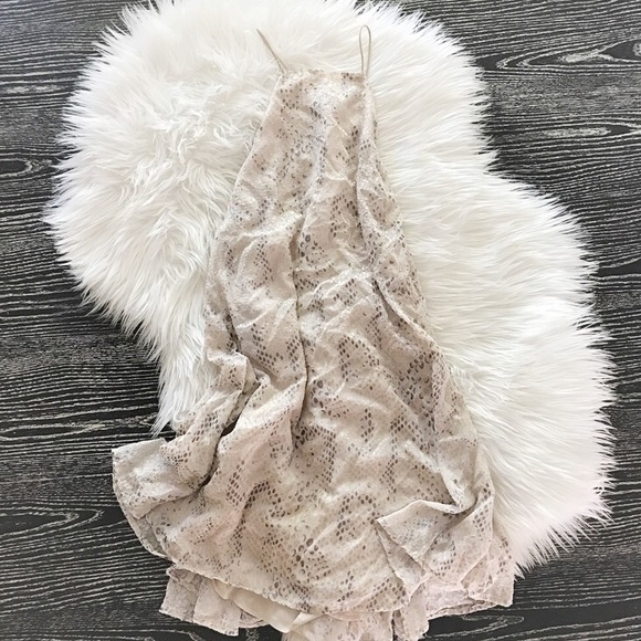 NWT UO Velvet Chiffon Burnout Flowy Python Dress - Picture 7 of 7