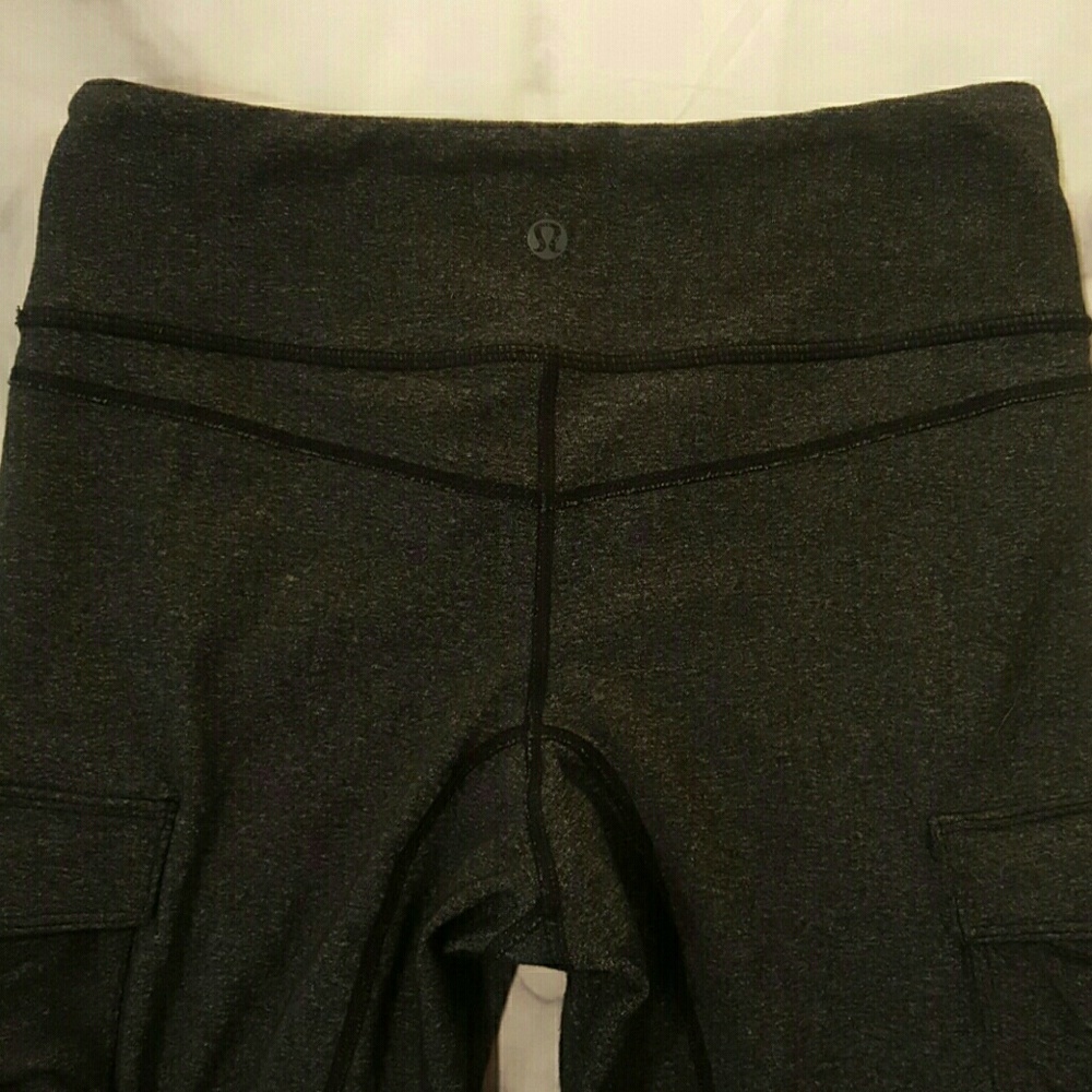 Lululemon RARE camel cargo zip leggings - Picture 2 of 8