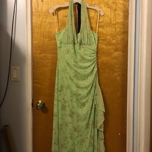 Floor Length Glittery Formal Dress