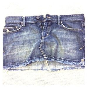 Abercrombie and fitch dark blue jean skirt