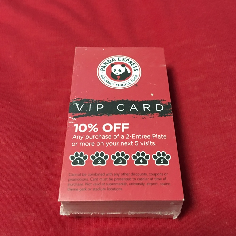 Panda Express VIP card/gift card/coupon