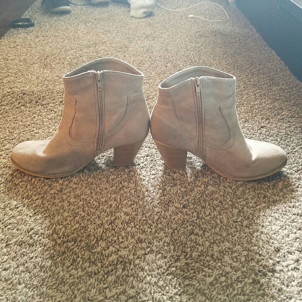 Faux Suede Booties
