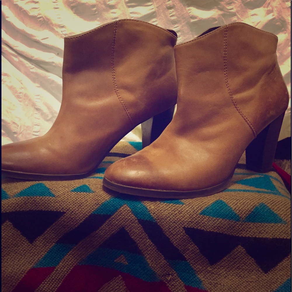 Tan booties