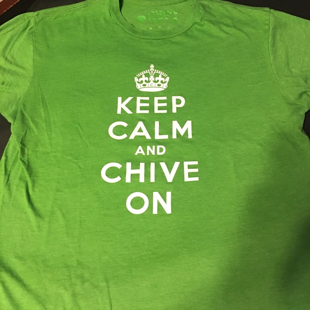 The Chive Keep Calm and Chive On tee. KCCO size M